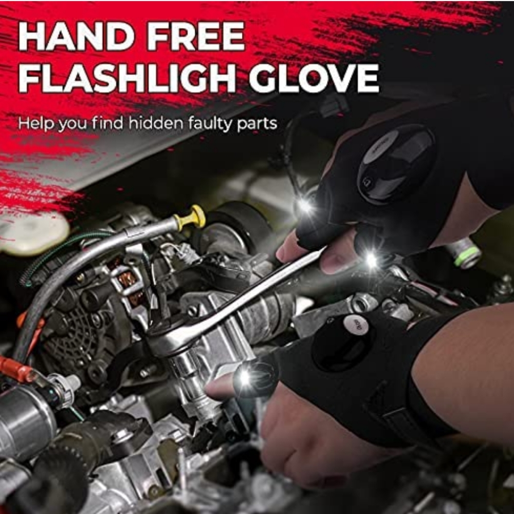 LED Flashlight Lighted Gloves - Picture 4 of 7